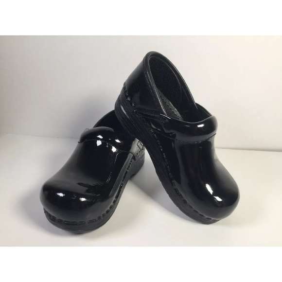 Dansko Other - Dansko kids girls black leather clogs Size 28